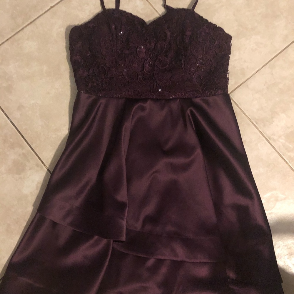 MY MICHELLE BURGUNDY DRESS